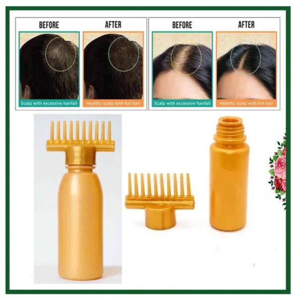 Hair Oil Applicator Bottle Root Oiling Comb Bottle For Hair Coloring